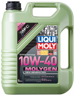 Масло моторное 10W40 LIQUI MOLY 5л НС-синтетика Molygen New Generation