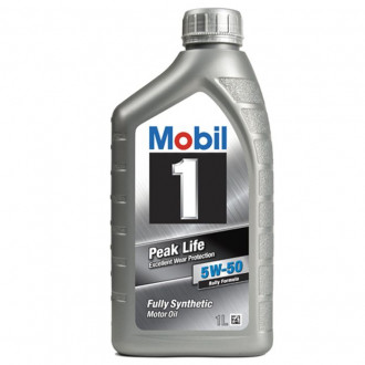 Масло моторное 5W50 MOBIL 1л синтетика MOBIL 1 PEAK LIFE