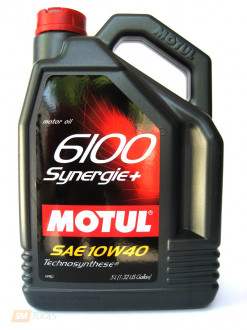 MOTUL 10W40 (5L) 6100 SYNERGIE МАСЛО МОТОРНОЕ API SNCF  ACEA A3B4  MB 229.3  TECHNOSYNTHESE