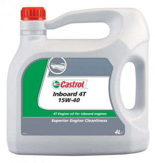 CASTROL Inboard 4T 15W-40 Минеральное масло для высоконагруженных 4-тактных бензиновых и диз. двиг. (4) (4566540090)